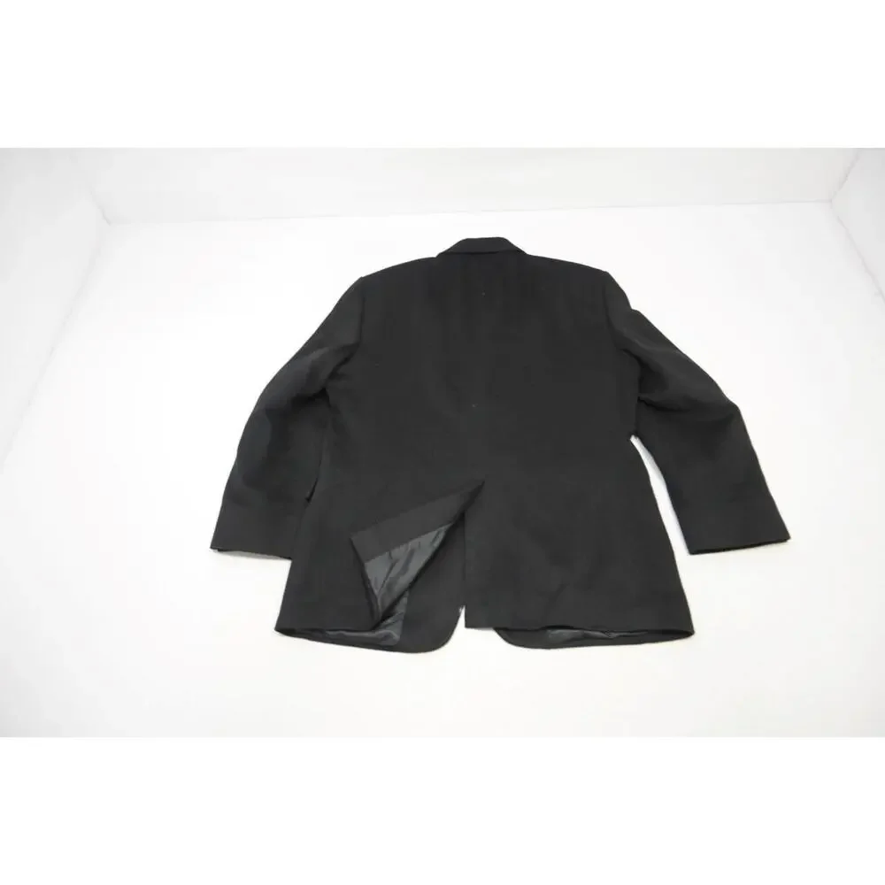 Jos A Bank Blazer Camelhair Black 2‎ Button Sports Jacket Mens Size 42 S
